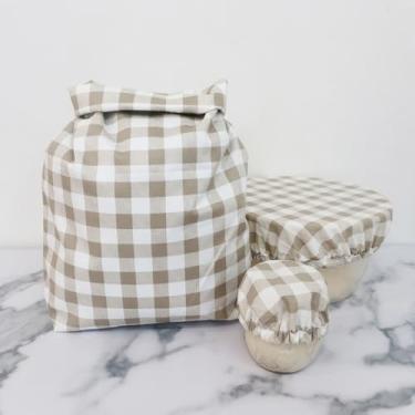 Imagem de Shinenut Sacos De Pão Reutilizáveis Com Tigela E Tampa Para Pote Armazenamento Fermento Natural