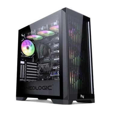 Imagem de GABINETE GAMER NEOLOGIC TITAN, ATX, VIDRO TEMPERADO, COM 3 FANS RGB, PRETO - NLTITN