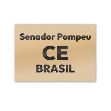 Imagem de Imã de Geladeira Senador Pompeu Ceará MDF 8cm x 5cm