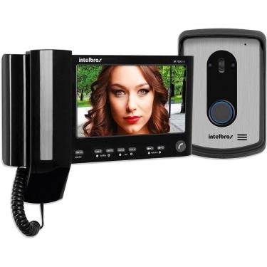 Imagem de Kit Videoporteiro Intelbras Iv 7010 Hs Preto Interfone Com Câmera