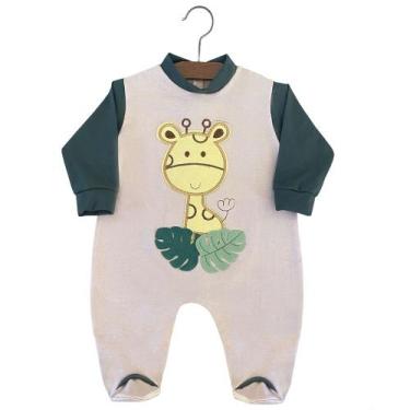 Imagem de Macacão Manga Longa Menino Aconchego Girafa  - Amora Baby Enxovais , P