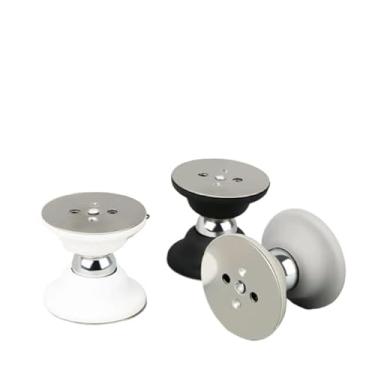 Imagem de Trava Prendedor Batetor Fixador Porta Imã Magnético Adesivo Inox cor branco(3 PÇS,BRANCAl-La-28)