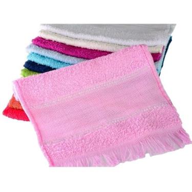 Imagem de Kit Com 10 Toalhas Social 100% Algodão 20cm x 30cm Toalhinha De Mão Ma