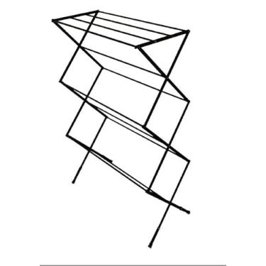 Imagem de Varal de Chão Sanfonado 11 varetas Preto