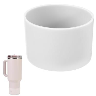 Imagem de Bota para Stanley Cup 20 & 30 e 1,134 g, bota de silicone para Stanley Quenchers, acessório protetor inferior para copos Stanley (transparente, 20 & 30 e 1,134 g)