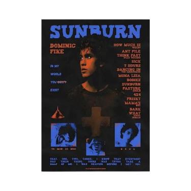 Imagem de Dominic Fike Pop Singer Adesivo De Parede Vintage Para Sala De Estar, 