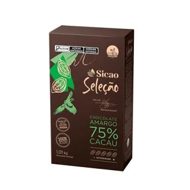 Imagem de Chocolate Amargo 75% Cacau Seleção Sicao  1,01kg