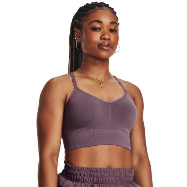 Imagem de Top de Treino Feminino Under Armour Seamless Low, Roxo, G