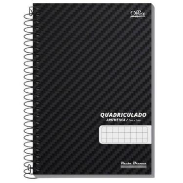 Imagem de Caderno Capa Dura Quadriculado Universitário 7x7MM 80 Folhas Espiral O