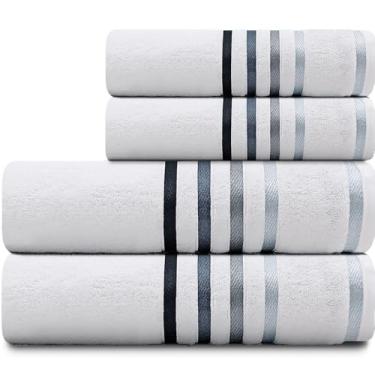 Imagem de Jogo de Toalhas 4 Peças Banhão Gigante e Rosto Fio Penteado Lumina Karsten