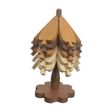 Imagem de Bothyi Bases para copos de madeira, bases para copos de madeira, centro de mesa para cozinha, decorações de Natal antiderrapantes, jogos americanos de, 5 Folhas