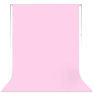 Imagem de Pano de fundo rosa para sessão de fotos, cortina profissional de fundo para fotografia de produto, retratos, casamento, festa, gravação de vídeo ao vivo 1,5 x 17 m (apenas plano de fundo)