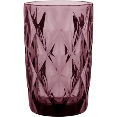 Imagem de COPO LONG DRINK 13x8x8cm 370ml VIDRO ROSA 6 PEÇAS