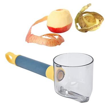 Imagem de Descascador de legumes Descascador de batata de pl¨¢stico com recipiente para batata, cenoura, ma??, descascadores de frutas c¨ªtricas