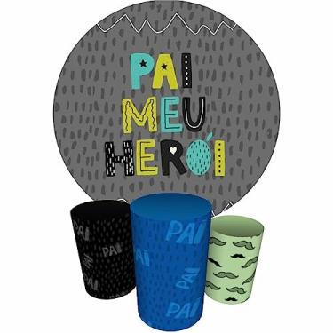 Imagem de Trio Capas Cilindro + Painel Sublimado Dia dos Pais (K1PAI0001)