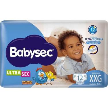 Imagem de Fralda Babysec Ultrasec Jumbinho Galinha Pintadinha XXG com 12 unidade