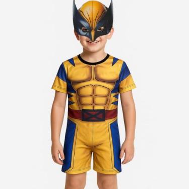 Imagem de Fantasia Infantil Wolverine Com Máscara e Garra 3D Envio Imediato ! - 