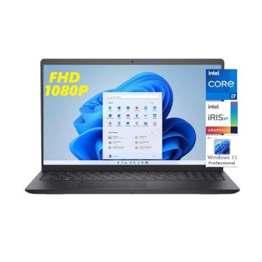 Imagem de DELL Notebook empresarial Inspiron 15 3000 2023, tela FHD de 15,6 polegadas, Intel Core i7-1255U de 12ª geração, Windows 11 Pro, RAM DDR4 de 16 GB, SSD de 512 GB, WiFi 6, bateria de longa duração
