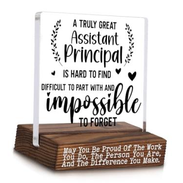 Imagem de A Truly Great Assistant Principal is Hard to Find, Thank You Appreciation Gifts for Assistant Principal Leaving Graduation Retirement Going Away Gifts Placas decorativas WDM8