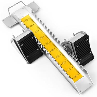 Imagem de VioraWhite Bloco de partida, pedais de velocista de 6 ângulos, acessórios ajustáveis de pista e campo, blocos de corrida de 64 cm para corredores de pista de concreto (amarelo)