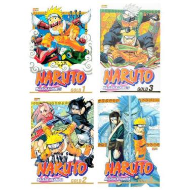 Imagem de Manga Naruto Gold Kit 4 Primeiros Volumes Lacrados - Panini