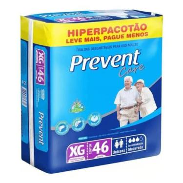 Imagem de Fralda Geriátrica Prevent Hiper XG com 46 Unidades