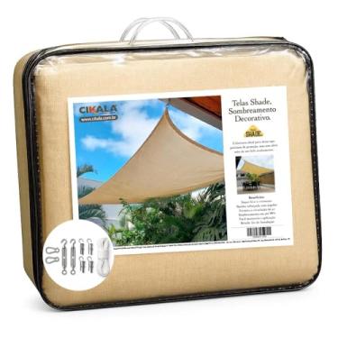 Imagem de Tela de Sombreamento Shade 5x4 m Areia – Sombrite 90% para Garagem, Piscina e Jardim – Proteção Solar Resistente