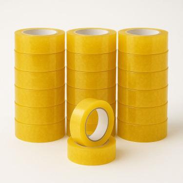 Imagem de Kit Fita Adesiva Larga Durex 1-20 Unidades Transparente 250m Embalagem Fechamento Caixa Resistente