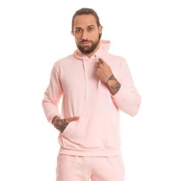 Imagem de Blusa Masculina Canguru Capote Bobojaco Basica Esportiva Treino Moletom Flanelado-Masculino