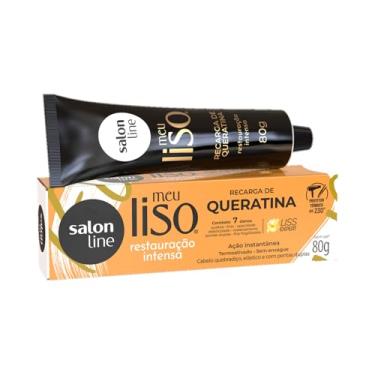 Imagem de Salon Line, Recarga de Queratina, Meu Liso, Restauração Intensa, Vegana - Cabelos Lisos, 80 g