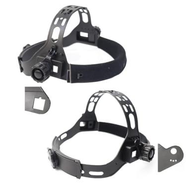 Imagem de ThtRht Pacote com 2 máscaras de soldagem ajustáveis para acessórios de capacete solar escuro