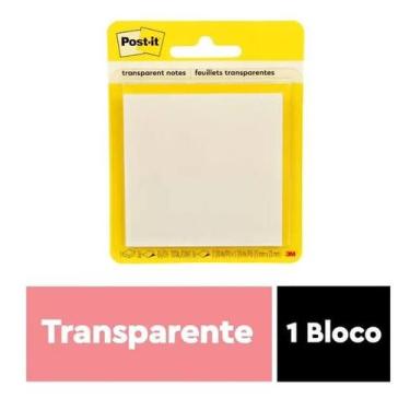 Imagem de Post-it 73x73 36 Folhas Transparente - 3m