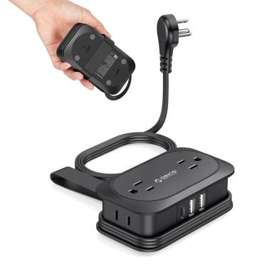 Imagem de Faixa de alimentação ORICO Travel 4 tomadas 3 portas USB 1 USB C 3,2 pés