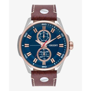 Imagem de Relógio Orient Masculino Couro Marrom Mtscm004 D1mb