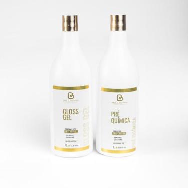 Imagem de Kit Gel Gloss Progressivo e Shampoo Pré-Química 1L Com Colágeno e Quer