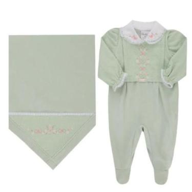 Imagem de Kit Saída Maternidade Plush Luxo Bebê Menina Paraiso 17744 - Paraíso, 