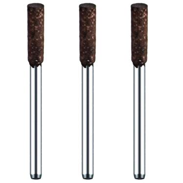 Imagem de Kit 3 Pontas Montadas 4Mm Borracha Com Abrasivos Haste 3Mm