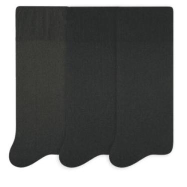 Imagem de Kit 3 Pares Meia Selene Social Poliamida Clássica, Grafite, Preto, Pre