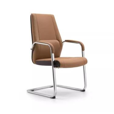 Imagem de ZzleoyuUUs-12 Cadeira de escritório simples moderna cadeira de escritório cadeira de estudo cadeira giratória de luxo pode levantar móveis de escritório cadeira de computador (marrom)