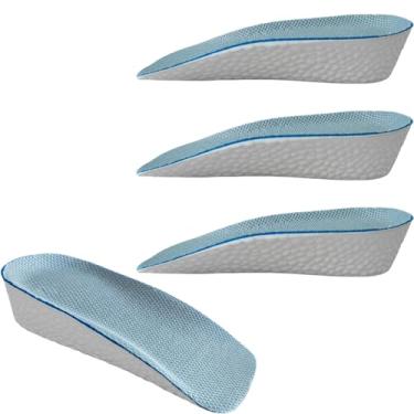 Imagem de Lcyiweu Altura Da Palmilha, Almofada Ortopédica Alta, Fascite Plantar, Pés Chatos, Tendinite Do Calcâneo, Almofadas Ortopédicas De Suporte Arco, Alívio Para Os (2 Pares) (Azul, 1,5 Cm)