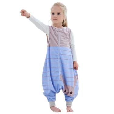 Imagem de Saco de dormir MICHLEY Toddler com pés sem mangas 3-5T azul