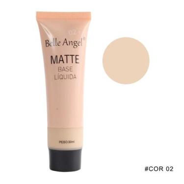 Imagem de BASE LÍQUIDA MATTE BELLE ANGEL 30ml 5 TONS DE PELE, COR 2