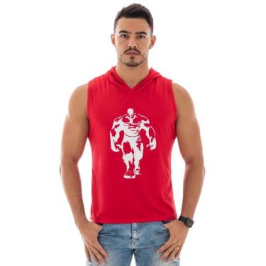 Imagem de Camiseta Regata Masculina Capuz Machão Academia Treino Estampa Persona