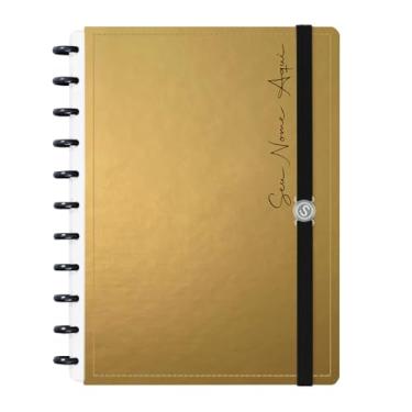Imagem de Caderno de Disco Inteligente Personalizado Iscool G Solid Metallic Dourada