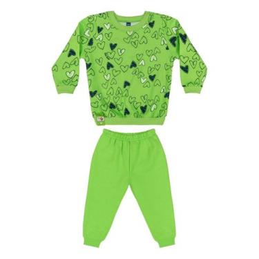 Imagem de Conjunto Blusão e Calça Bebê Menina Bee Loop, Verde, P