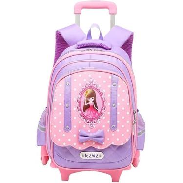 Imagem de Mochila De Escola à Prova D'água Priess Para Escola Primária, Mochila Para Escola Primária D Para Meninas Do Ensino Fundamental, Mochila Para Escola Primária, Purple