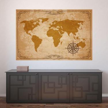 Imagem de Painel Adesivo de Parede - Mapa Mundi - Mundo - 1371pnp - Allodi