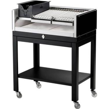 Imagem de Parrilla Com Base Rodízios Grelha Argentina HMD