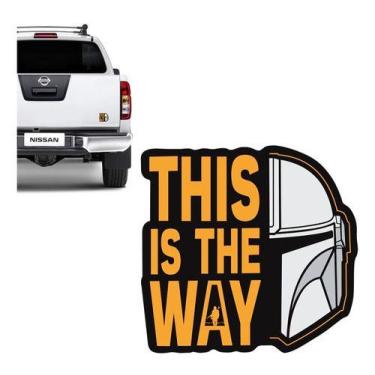 Imagem de Adesivo This Is The Way Mandalorian Decorativo Laranja - SPORTINOX, Go