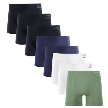 Imagem de Kit 8 Cuecas Boxer Zee Rucci Microfibra Poliamida Sem Costura - Zee Ru